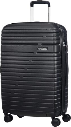 Валіза American Tourister Aero Racer Spinner 68 см, розширювана, 75,5 л, чорна