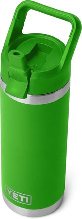 Термос пляшка YETI Rambler C з трубочкою, нержавіюча сталь, 532 мл, Canopy Green