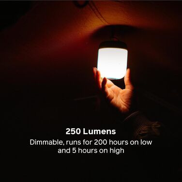 Портативний ліхтар BioLite AlpenGlow 250 лм з Powerbank для туризму та кемпінгу