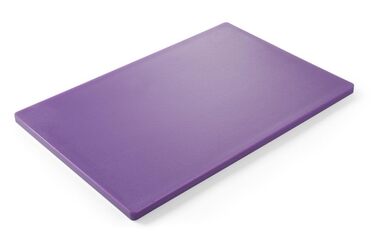 Дошка для нарізання HENDI HDPE 500, 600x400x18 мм, фіолетова, двостороння, HACCP, антиалергенна