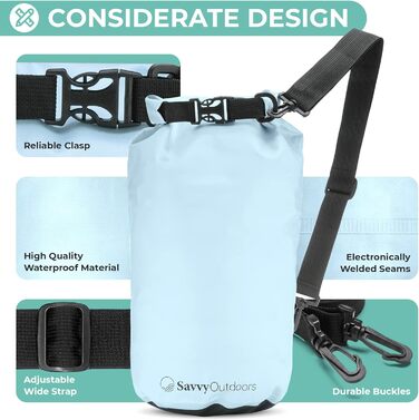 Водонепроникний сухий мішок Drybag 5/10/20/30 л для кемпінгу, пляжу, каякінгу, туризму та човна – захист речей і продуктів