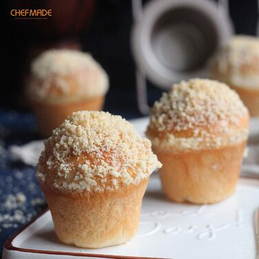Форма для випікання CHEFMADE на 6 поповерів і мафінів, антипригарна, для духовки, шампань золото