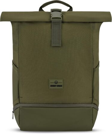 Рюкзак Johnny Urban Allen Medium 15 л для жінок і чоловіків, роллтоп, водовідштовхувальний, з відділенням для ноутбука, для університету, велосипеда, бізнесу, оливковий, екологічний