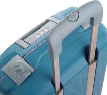 Валіза Roncato Light 55 см, 41 л, чорна/смарагдова, легка дорожня валіза
