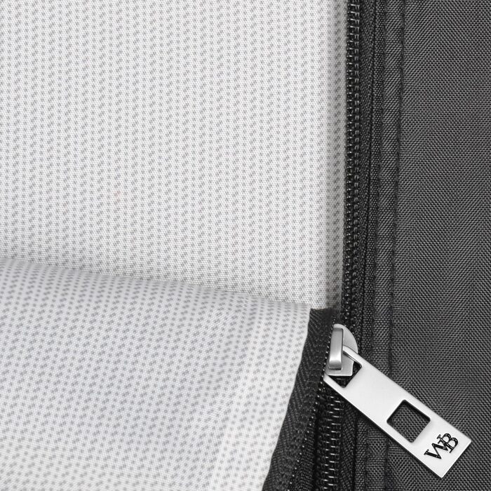Дорожня трискладна сумка-чохол для суконь WallyBags, 132 см, темно-синя/сіра