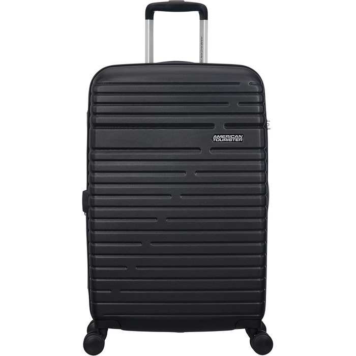 Валіза American Tourister Aero Racer Spinner 68 см, розширювана, 75,5 л, чорна