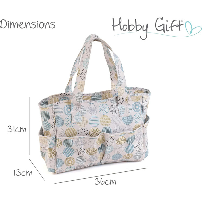 Творча сумка для рукоділля Hobby Gift, бавовна, 13x36x31 см