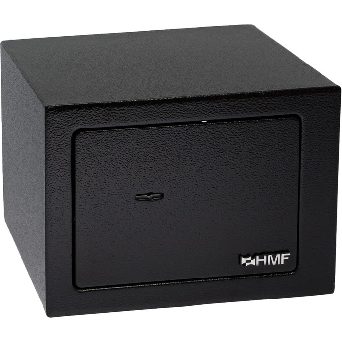 Сейф HMF 49216-02 маленький з ключем, меблевий, 23x17x17 см, чорний