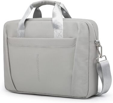 Сумка для ноутбука 15-16 дюймів GAOCHY, сумісна з MacBook Pro 16, Air 15, Aspire 15,6, Vivobook 16/15, Inspiron 15, месенджер із плечовим ременем, сірий шовк