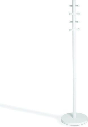 Вішак для одягу з табуретом Umbra Pillar, білий/натуральний, універсальний розмір
