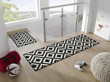 Килимок для вхідних дверей wash+dry Kalmar 50x75 см, для внутрішнього та зовнішнього використання, машинне прання