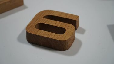 Настінний годинник FLEXISTYLE 3D з дерева, дуб, великий 50-75 см, чорні стрілки, для офісу, вітальні, спальні, декор