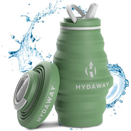 Складна пляшка для води HYDAWAY 500 мл з носиком, силіконова, дорожня, харчовий силікон