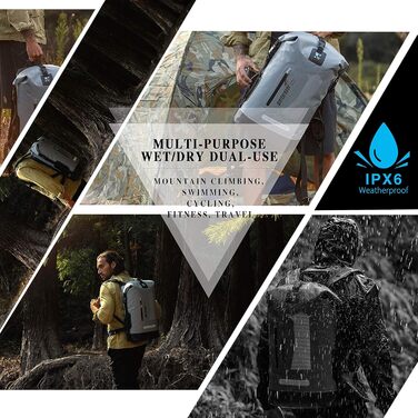 Водонепроникний рюкзак IDRYBAG Dry Bag 20/30/40 л для подорожей, плавання, каякінгу, чоловіків, туристичний гермомішок