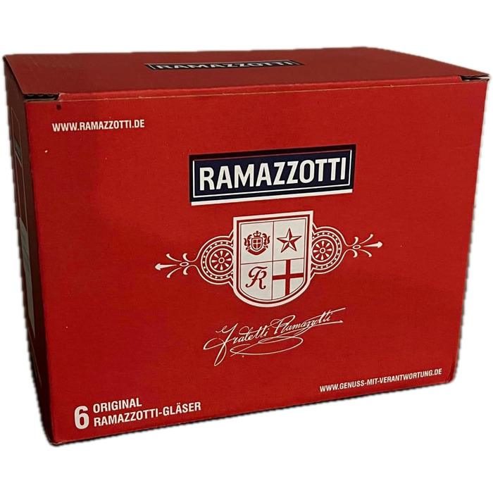 Набір склянок Ramazzotti Rastal 6 шт, 2/4cl, мірні