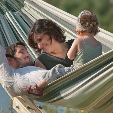 Гамак LA SIESTA Paloma Olive, подвійний, класичний, бавовна