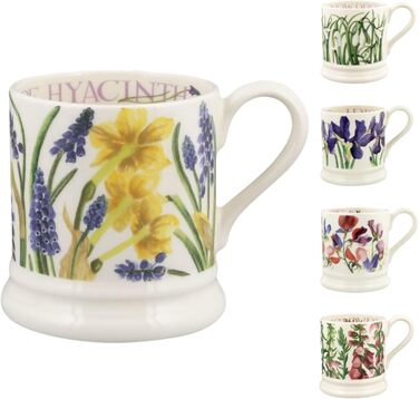 Керамічна чашка Emma Bridgewater 1/2 пінти, велика кам'яна чашка для кави, капучино, латте, чаю, подарункова чашка з дизайном «Тете і мускарі», преміум кераміка