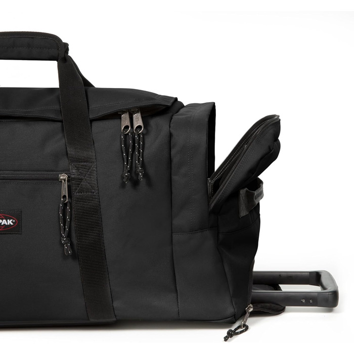 Сумка дорожня Eastpak Leatherface M+ 69 л, чорна, 68.5x32.5x34.5 см
