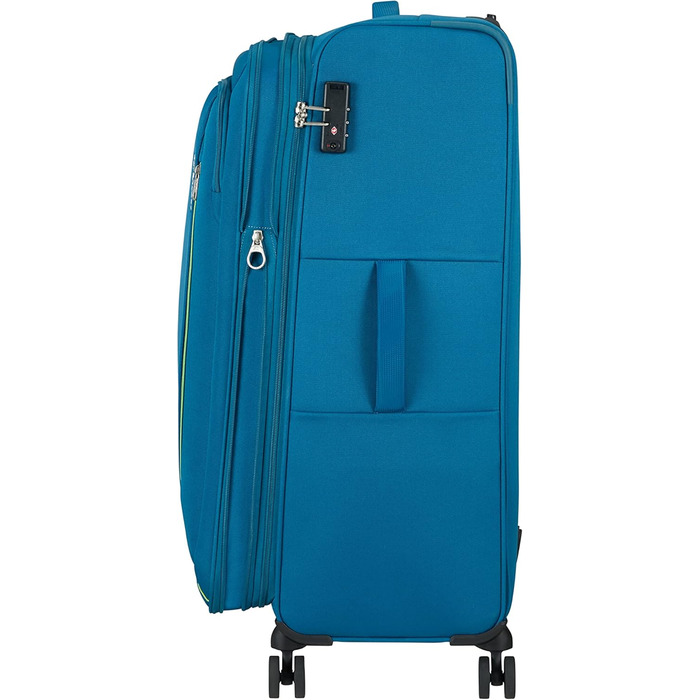 Валіза American Tourister Hyperspeed Spinner L розширювана, 80 см, 109/116 л, бірюзова (Deep Teal), поліпропілен