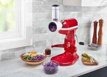 Набір овочерізок KitchenAid KSMVSA+KSMEMVSC, 7 предметів, нержавіюча сталь, сріблястий/білий