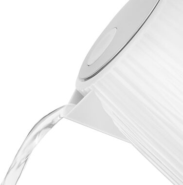 Електрочайник Russell Hobbs Eden 1,7 л 2400 Вт, білий, нержавіюча сталь, знімний фільтр, відкривання кришки кнопкою, індикатор рівня води, підсвітка, BPA free 27360-70