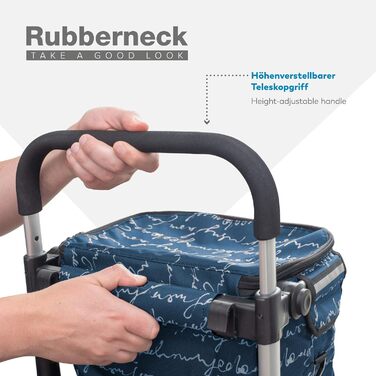 Складна господарська сумка-візок Rubberneck з охолоджувачем, регульована ручка, синя