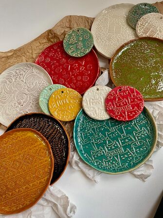 Рельєфна качалка для тіста з візерунком «Великі квіти» LOTUS від Algis Crafts, для домашньої випічки та кераміки