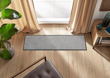 Килимок для підлоги Wash+Dry Cool Grey 35x120 см, сірий, для дому та вулиці, праний