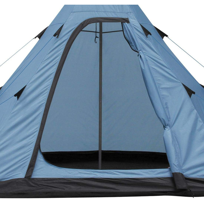 Намет your GEAR Lido Tipi для 3-4 осіб, кемпінговий з підлогою, захистом від комах, висока стеля, пірамідальний, UV 50+, водостійкість 5000 мм, для фестивалів