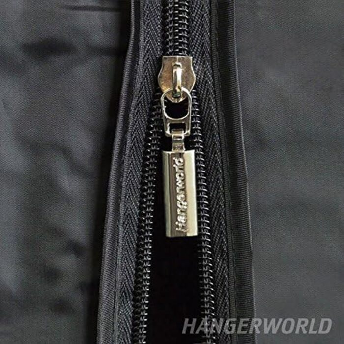 Вологостійкий чохол Hangerworld з нейлону для стійки для одягу, чорний, 184x165x60 см, з 2 блискавками, захист від пилу, бризок і запахів
