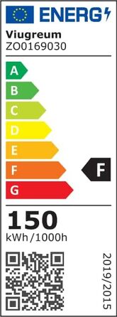 Світлодіодний прожектор Viugreum 100W для вулиці, 8000Лм, IP65, холодне світло 5000K, з кабелем 50см, для двору, гаража, фасаду (2 шт, 150W 2 комплекти)