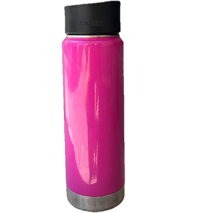 Термос-бутилка Klean Kanteen Wide 591 мл з вакуумною ізоляцією і кришкою Cafe Cap 2.0, колір Wild Orchid