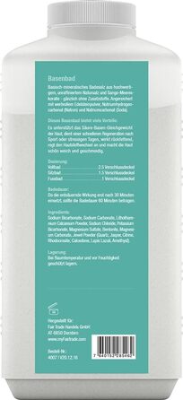 Лужна ванна з морським коралом Sango effective nature, 3000 г, для м'якої шкіри, відновлення після спорту, без добавок, для повної ванни, ванночки для ніг або обгортань