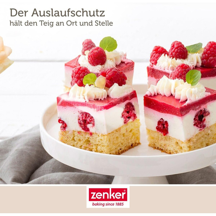 Форма для випічки Zenker Deluxe з кришкою, прямокутна, емальований піддон, контейнер для транспортування торта, чорна/прозора/червона