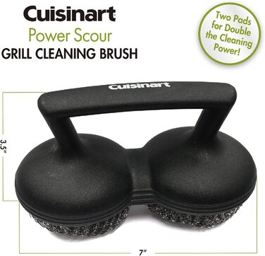 Щітка для чищення гриля Cuisinart CCB-100 з 3 щетинами, чорна