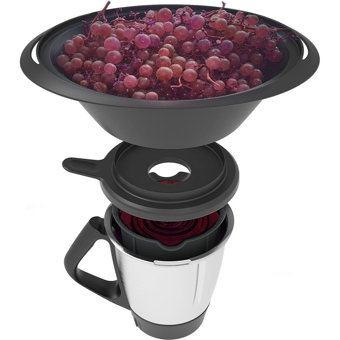 Пароварка-прес для соку Simsafix для кухонних комбайнів Monsieur Cuisine Smart, Connect і Trend – соковижималка-пароварка для MC, універсальна насадка, зроблено в Німеччині