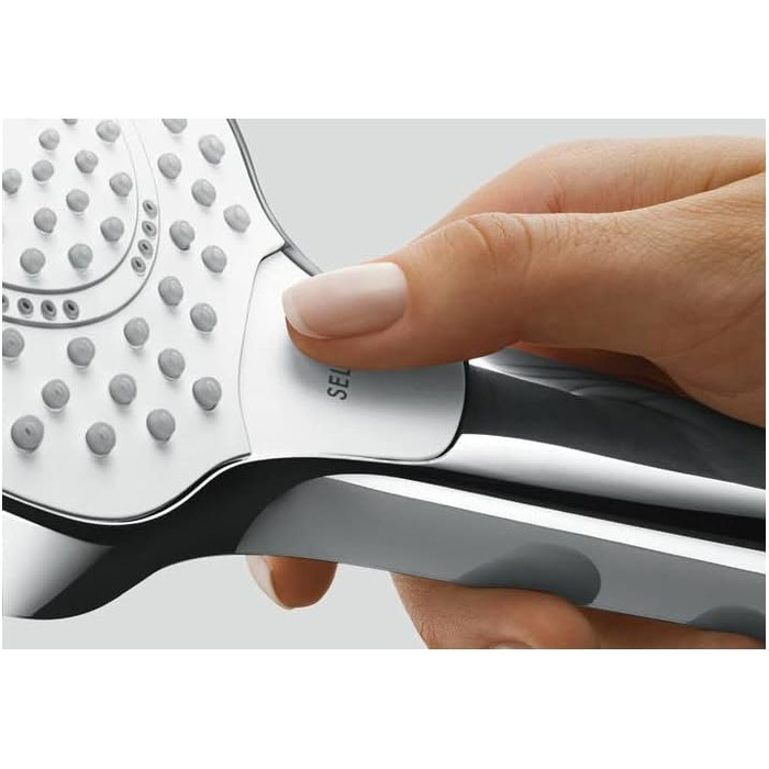 Душова лійка hansgrohe Croma Select S, 3 режими, 110 мм, антивапняна, біла/хром, 9 л/хв, водозбереження