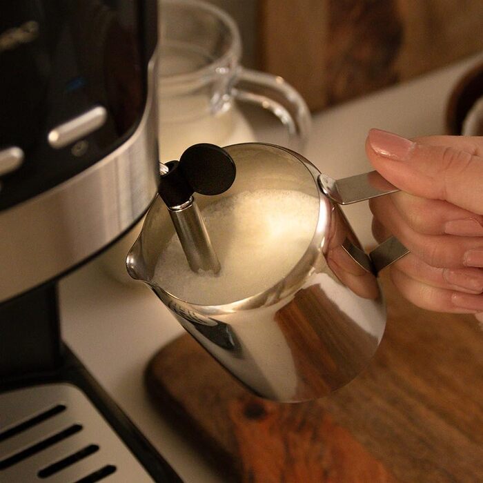 Кавоварка Cecotec Compacta Power Espresso 20 Pecan, 1100 Вт, 20 бар, термоблок, парова насадка, подвійний фільтр, 1,25 л