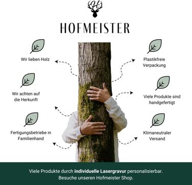 Щітка для ванни HOFMEISTER з м'якою натуральною щетиною, грушеве дерево, 44 см, вироблено в Німеччині
