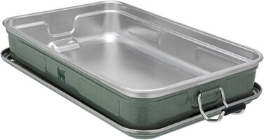 Ланчбокс Stanley Useful Classic Box 1,2 л з нержавіючої сталі, герметичний, BPA-free, підходить для посудомийної машини, стійкий до ударів, зелений Hammertone
