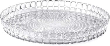 Круглий піднос Guzzini Tiffany, прозорий, 35,6 см