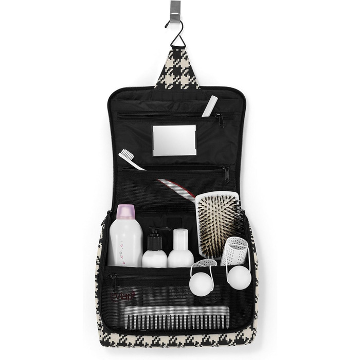 Косметичка reisenthel Toiletbag XL у горошок, рожева, великий розмір