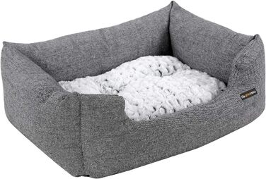 Лежак для собак Feandrea XL, ортопедичний, оксфорд, антиковзний, 100x70 см, сірий