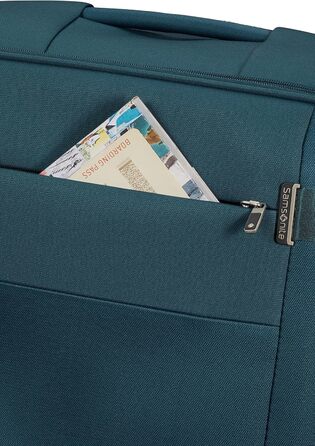 Валіза Samsonite Citybeat Spinner S (синя, Petrol Blue), валіза Samsonite Citybeat Spinner M EXP (66 см, 67/73 л, розширювана)