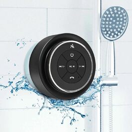 Водонепроникна Bluetooth колонка для душу Xleader з присоскою, портативна музична колонка для ванної, подарунок для дівчат, хлопців, чоловіків і жінок, срібляста