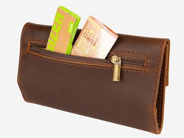 Сумка для тютюну skaard Leather Brown з кишеньковою попільничкою