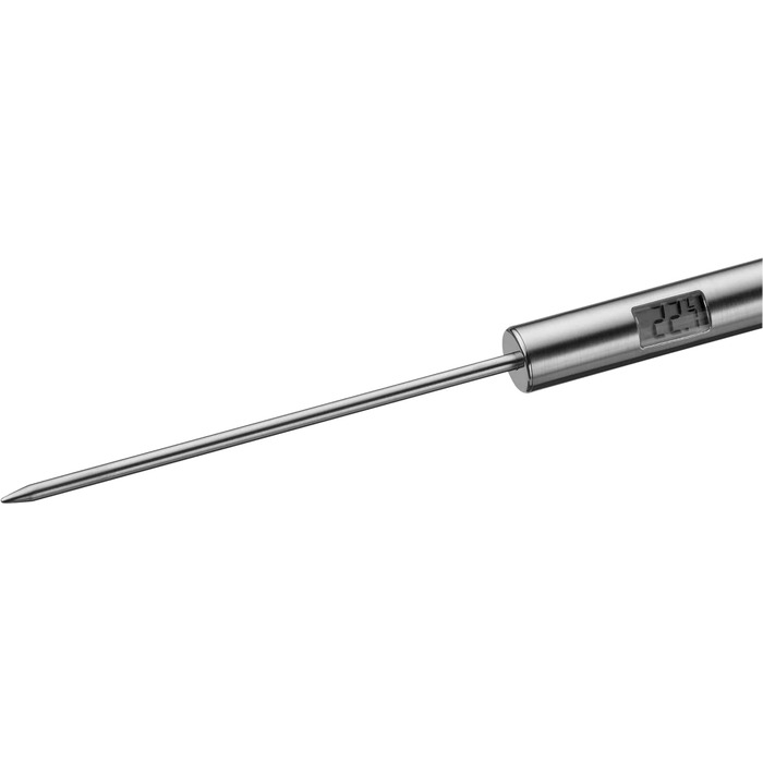 Цифровий кухонний термометр WMF Profi Plus, 23 см, з LCD-дисплеєм, з нержавіючої сталі Cromargan, термостійкий до 200°C