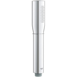 Душова лійка GROHE Vitalio Get, 1 режим, антикальк, для проточних водонагрівачів, подвійна стінка, срібляста, Grandera, квадратна