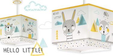 Дитяча підвісна лампа Dalber Hello Little з ведмедями, 24x24x21 см