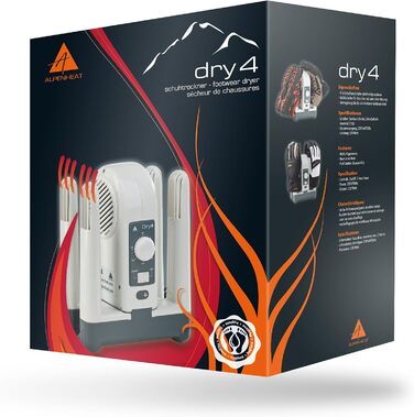 Сушарка для взуття Alpenheat, електрична, універсальний розмір, біло-сіра